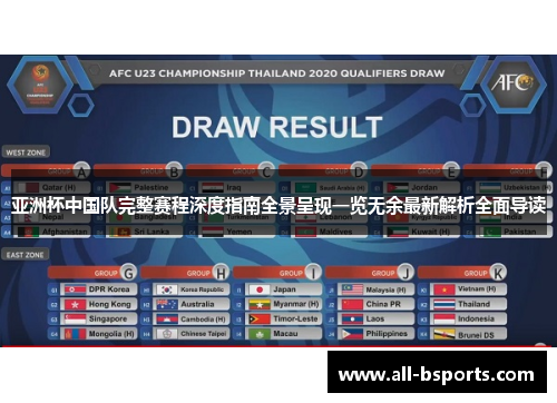 亚洲杯中国队完整赛程深度指南全景呈现一览无余最新解析全面导读