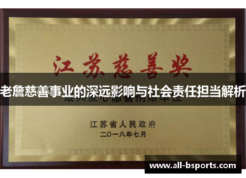 老詹慈善事业的深远影响与社会责任担当解析